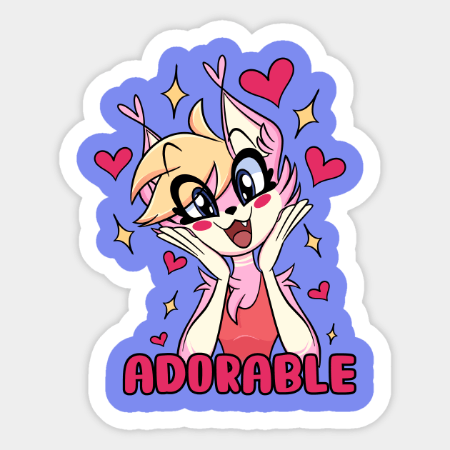 Adorable Sticker by Shelly Kitten